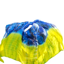Новинка Шелковая танцевальная вуаль цветной ручной окрашенные градиент цветной шарф 5 мм аксессуары для танца живота шелковая вуаль 5 размеров можно настроить