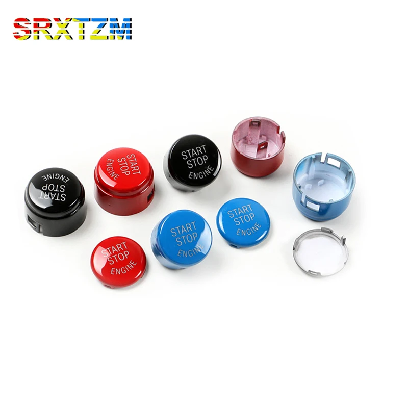 

SRXTZM Car Engine Start Stop Switch Button Replace Cover E60 E70 E71 E90 E92 E93 F30 F10 F34 F15 F25 F48 X1 X3 X4 X5 X6