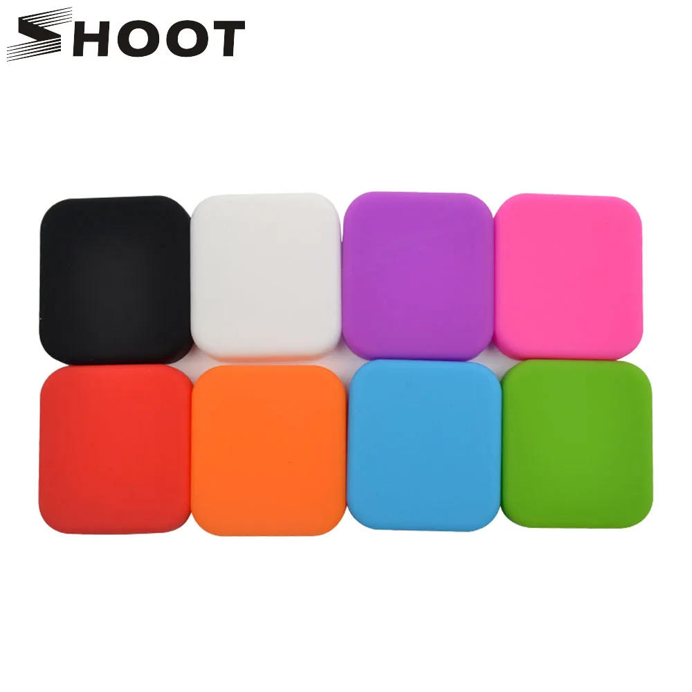Koop SCHIETEN Kleurrijke Zachte Siliconen Protector Cover Lensdop voor GoPro Hero 7 6 5 Zwart Camera Voor Go pro 7 6 5 actie Camera Accessoire