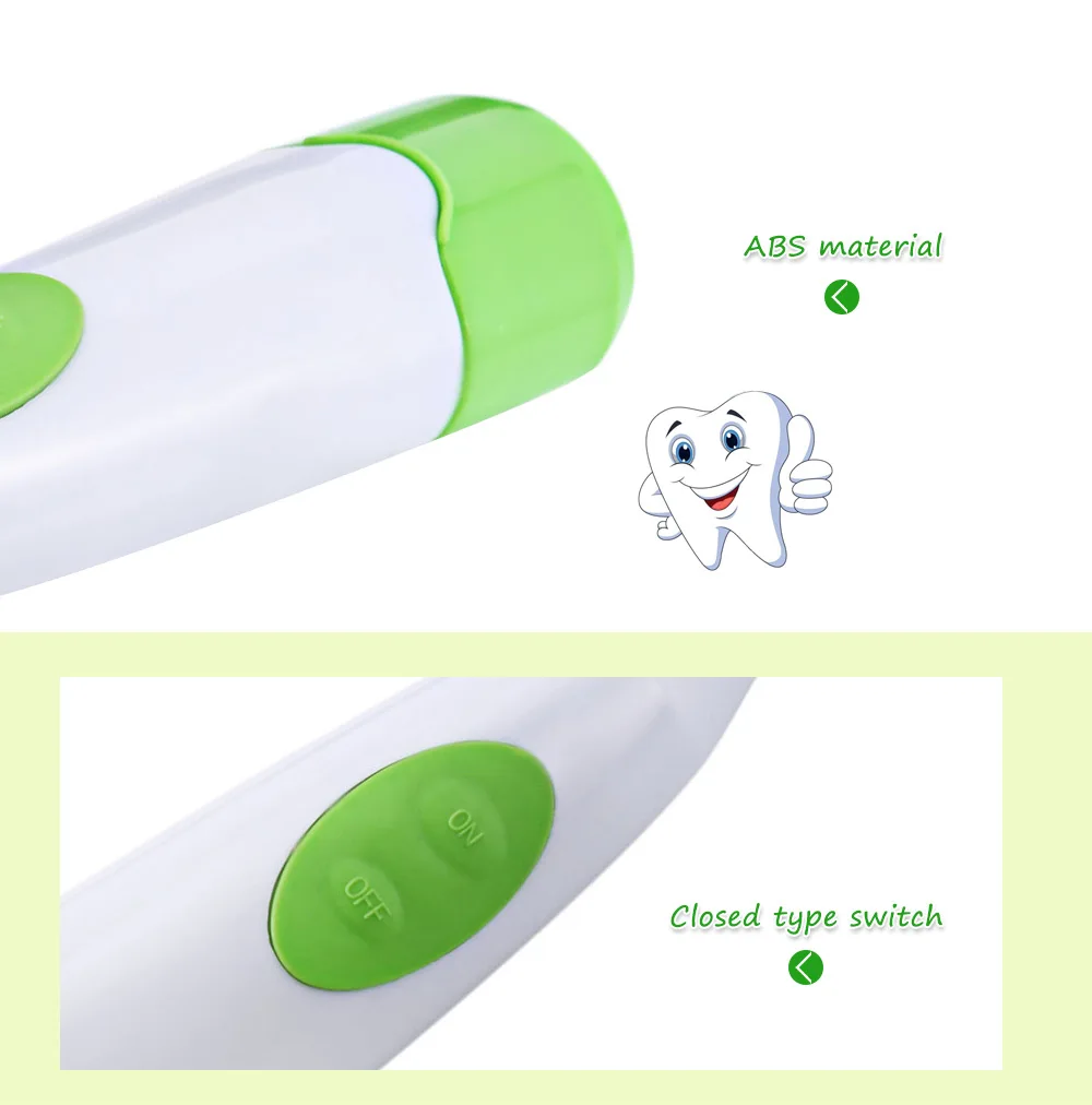 Electric Oral Hygiene Dental Care Toothbrush with 2 Brush Heads