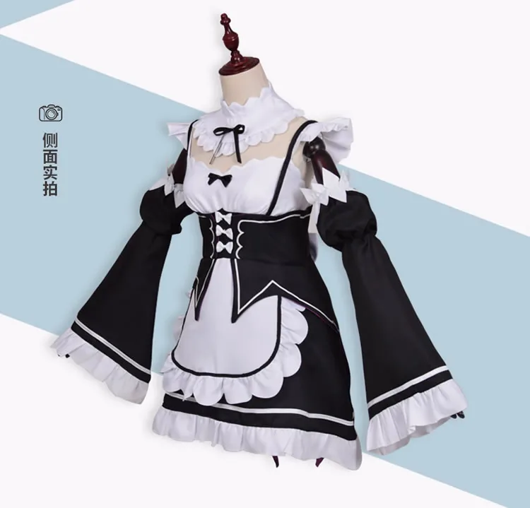 Re: Life In a Different World of Zero костюмы для косплея горничной Хэллоуина Ram Rem платья парики