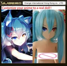 2015 Top quality 130cm Japanese anime sex dolls,Hatsune Miku sex pillow doll,life size anime porn loli doll with skeleton,ST-135