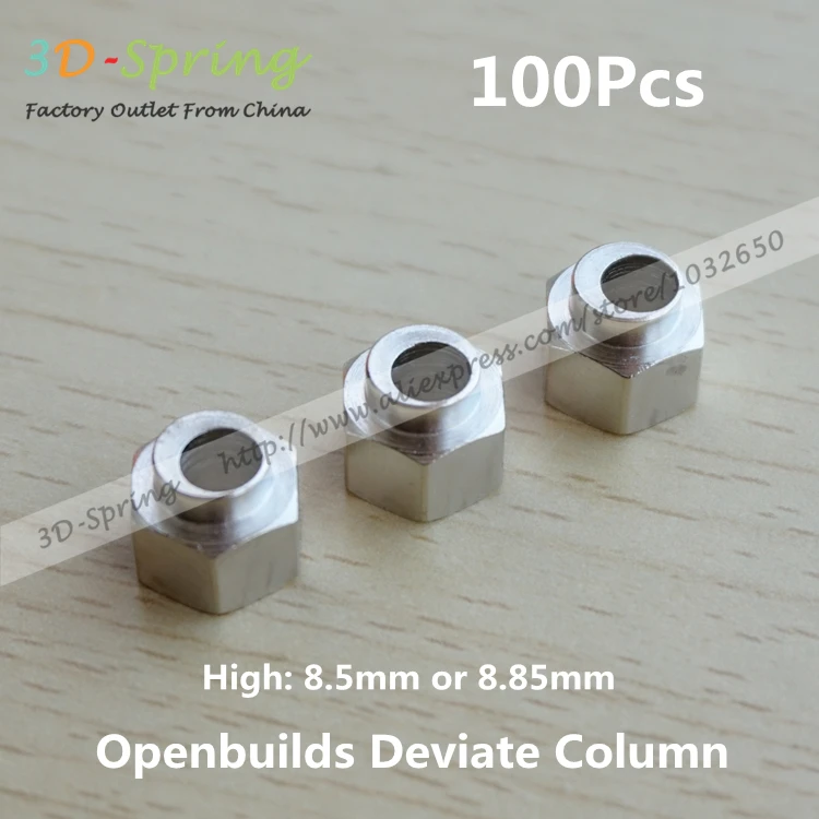 

100Pcs Openbuilds Deviate Column Isolate Hexagon Bore 5mm High 8.5mm or 8.85mm For 3D Printer Accessories