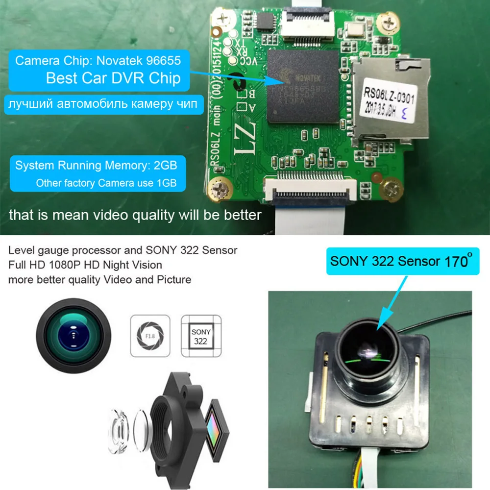 XCGaoon Wifi Car DVR Registrator Digital Video Recorder Camcorder Dash Camera 1080P Night Version Novatek 96655 Rotate 45