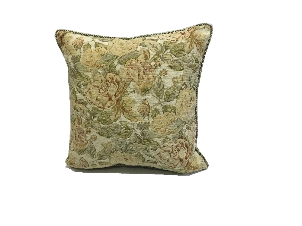 

100% chenille fabric jacquard craft home office living room sofa decoration cushion cover pillowcase 45*45cm Sell by piece