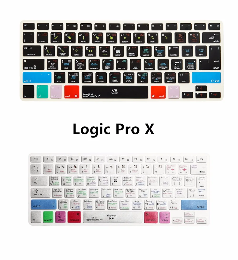 Shortcut Keyboard Screen Skin Cover For IPhone IMac For A1278 Logic Pro