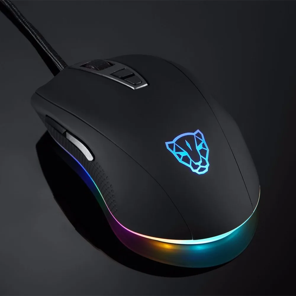 

Motospeed V60 Game Mouse Ergonomic Design 5000DPI USB Wired Gaming Gamer Mouse Optical RGB Backlit Mouse For PC Laptop Desktop