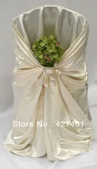 

Hot Sale Ivory Bag Self-Tie - Satin Chair Cover / Universal Satin Chair Cover For Wedding