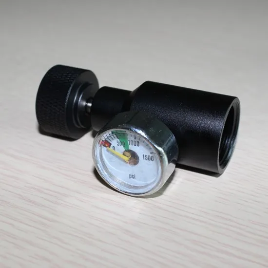 AIRSOFT Катушка Удаленного Шланг Толстые линии 2.5 М С 1500psi gauge AND QUICK DISCONNECT ЧАСТЬ пейнтбол Новый