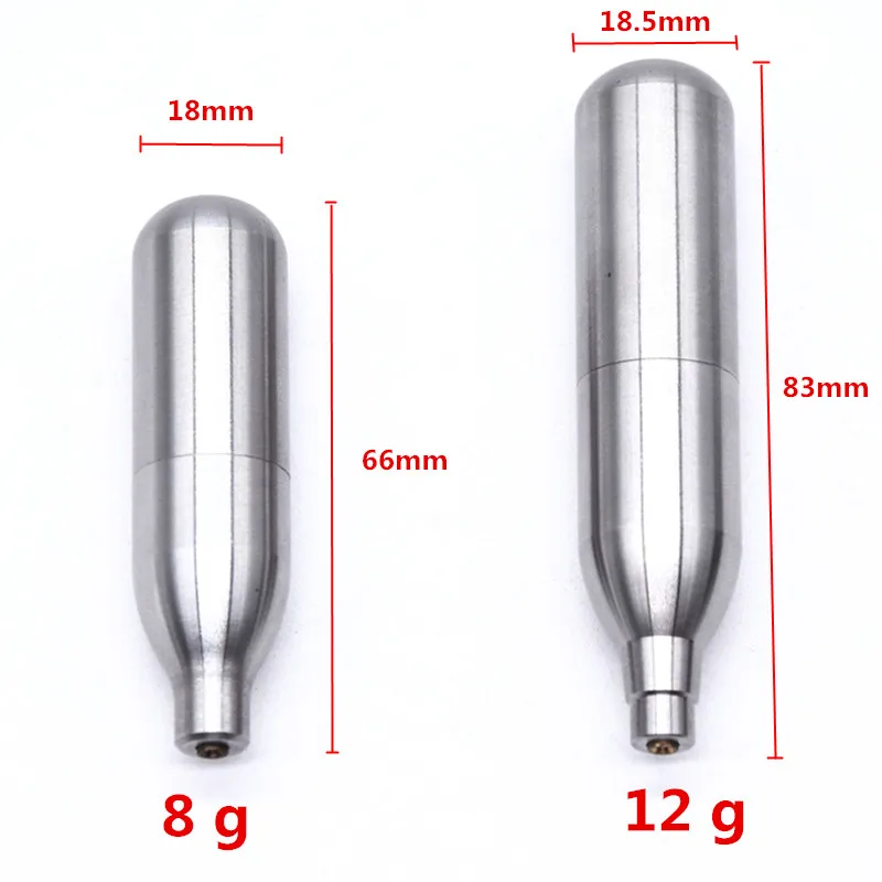 Перезаряжаемые 12 г 8gCO2 картриджи Мини многоразового использования наполнение газовый баллон капсула страйкбол стрельба Воздушный пистолет Охота Пейнтбол