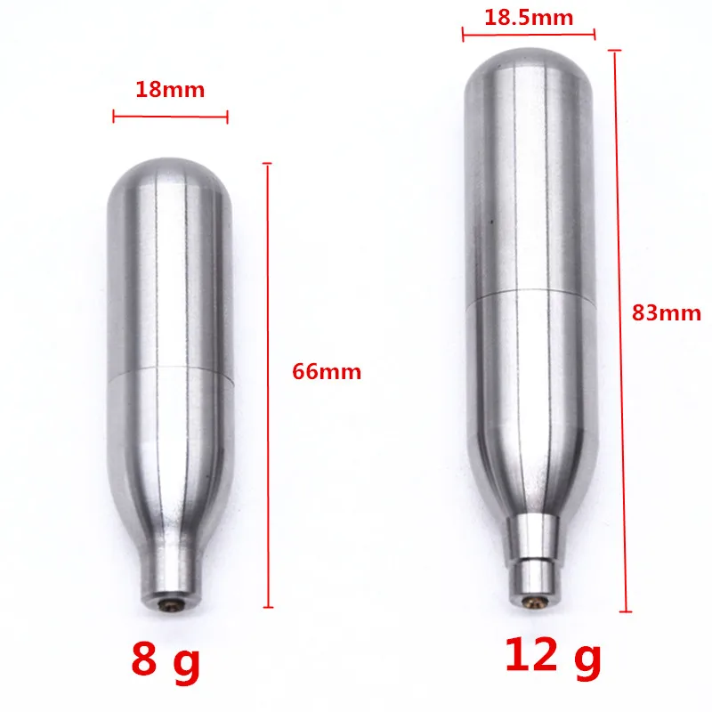 قابلة للشحن 12g 8gCO2 خراطيش البسيطة قابلة لإعادة الاستخدام عبوة اسطوانة غاز كبسولة الادسنس اطلاق النار أيرغون الصيد الألوان قابلة للشحن 12g 8gCO2 خراطيش البسيطة قابلة لإعادة الاستخدام عبوة اسطوانة غاز كبسولة الادسنس اطلاق النار أيرغون الصيد الألوان