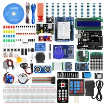 Lafvin para o jogo completo do acionador de partida do projeto uno r3 para arduino com tutorial/motor deslizante/sensor ultrassônico/fio de ligação em ponte
