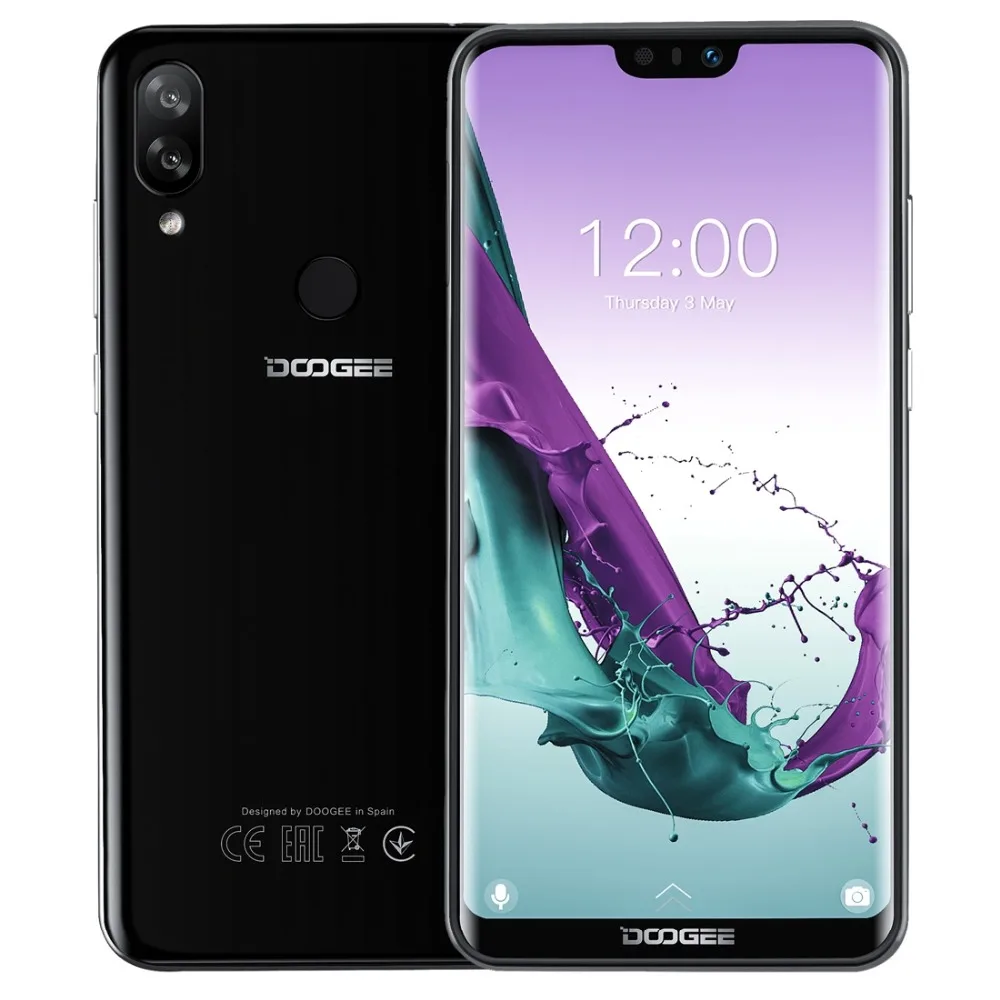 Doogee N10 3 ГБ 32 ГБ мобильный телефон разблокировка лица отпечаток пальца ID 5,84 ''1080*2280 FHD+ 19:9 дисплей 16 МП 4G LTE OTG Android 8,1 телефон