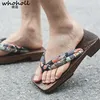WHOHOLL Wooden Slippers Man Japanese Samurai Clogs Wooden Flat Geta Male Cosplay Costumes Thick Bottom Japanese Clogs Male ► Photo 2/6