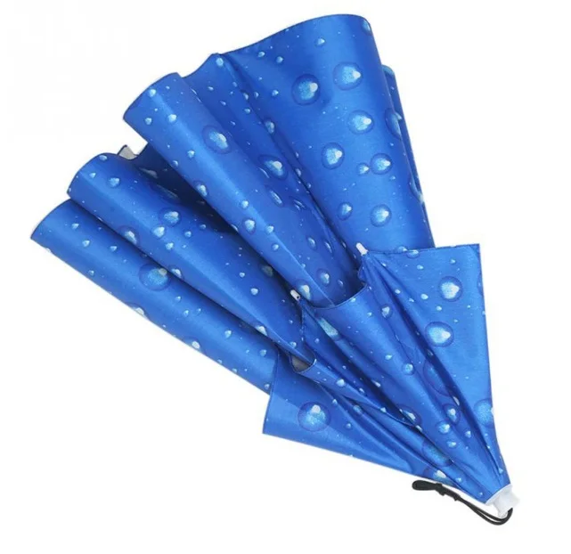  Foldable Fishing Hat Headwear Umbrella for Fishing Hiking Beach Cap Head Hats Outdoor Camping Equipment Rain Gear Umbrellas
