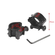 MIZUGIWA 2 шт./лот крепления 25,4 мм Калибр для фонарика Lazer Barrel Scope с 20 мм Вивер рейка для охоты Caza черный