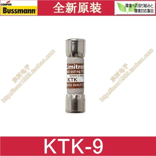 

US BUSSMANN Fuse LIMITRON ceramic fuse KTK-9 9A 600V KTK-9