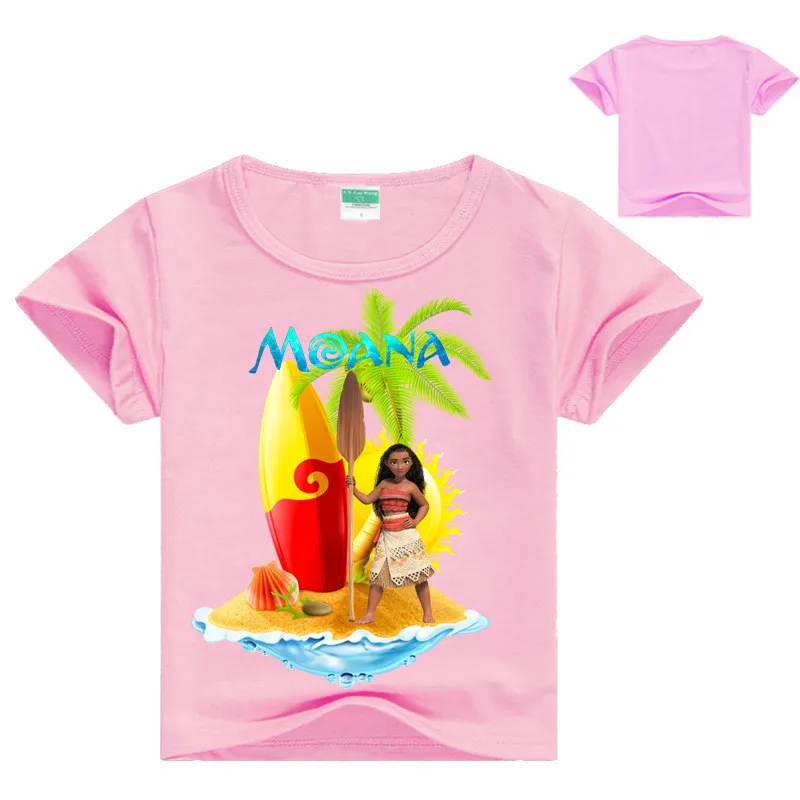 

Summer Toddler Girl Print T-shirt Moana Kids Clothes Girl Children Tops Girls Cool Clothes Kids Casual Tshirt DS9