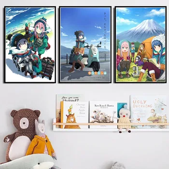 

Home Decoration Wall Art Canvas Painting Yuru Camp Japanese Anime Pictures Nordic Style Poster Printed Modular For Living Room