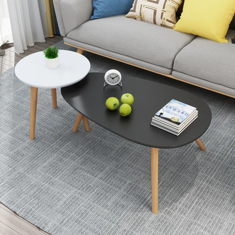A2 креативный деревянный чайный столик, прикроватный журнальный столик в скандинавском стиле, простая установка, переносной столик для дивана
