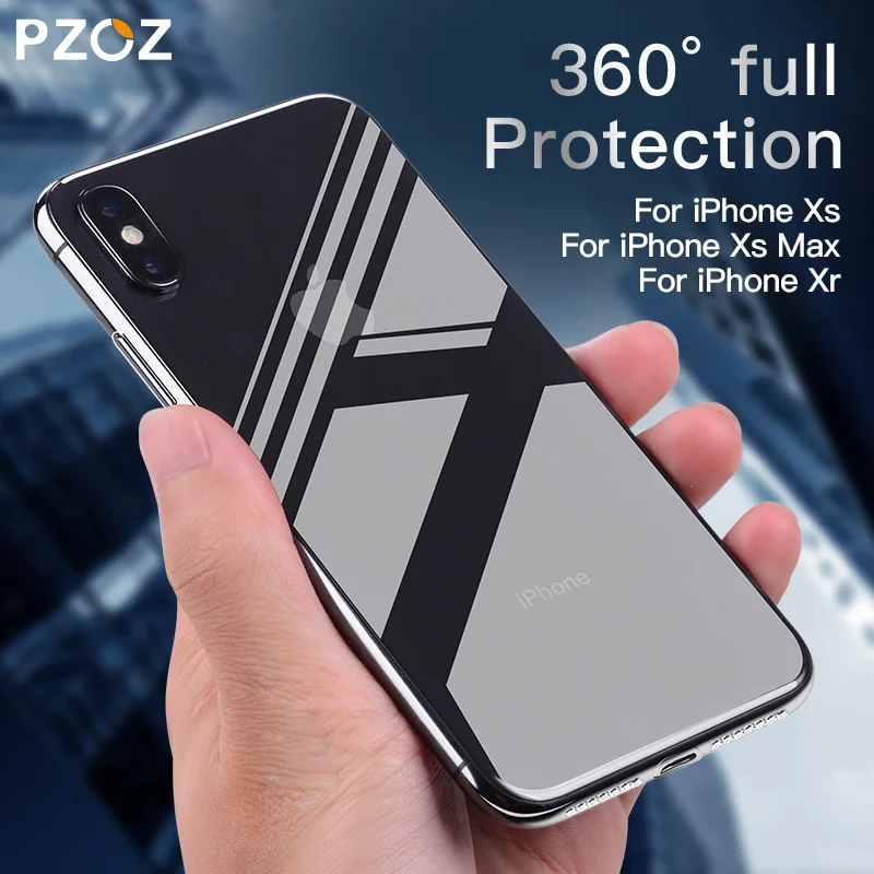PZOZ حقيبة لهاتف أي فون X Xs ماكس Xr 6 6 s 7 8 زائد 8 زائد الهاتف واقية حالة واضحة شفافة الفاخرة TPU غطاء سيليكون قذيفة حقيبة