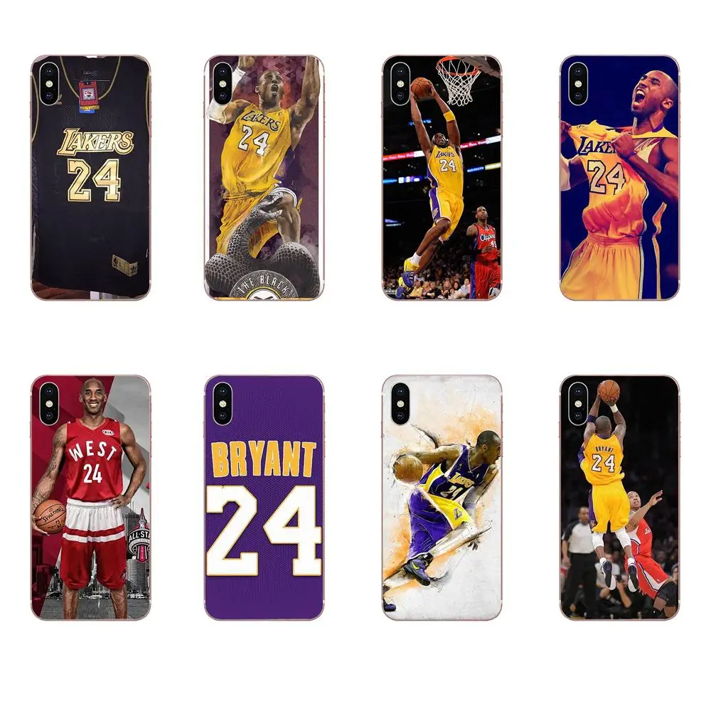 

Soft Silicone TPU Transparent Mobile Phone Cases Kobe Bryant Jersey For Xiaomi Redmi Mi Note 7 8 9 SE Pro Lite Go Play