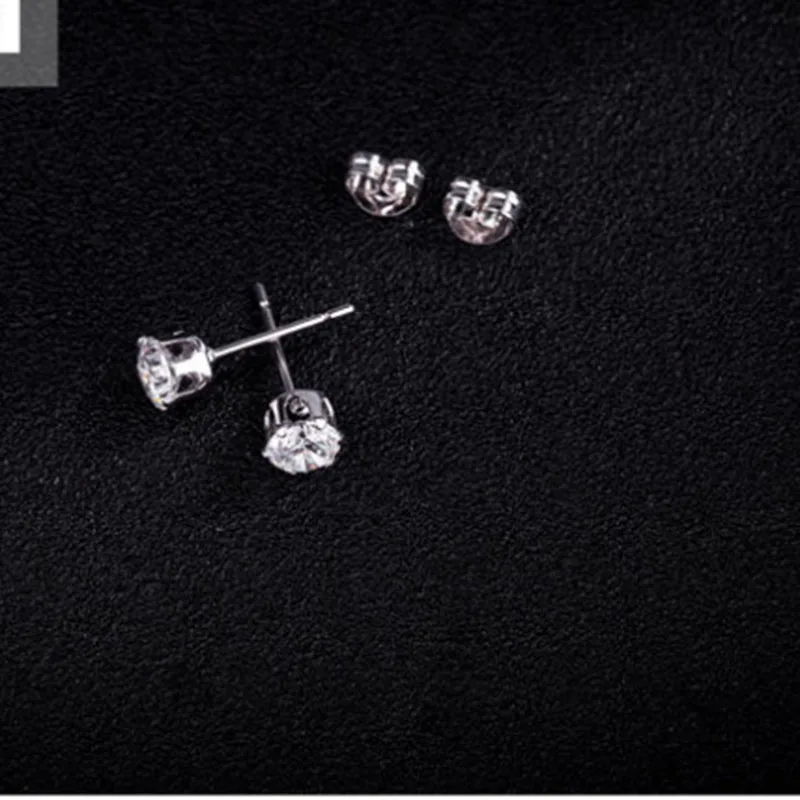 

European and American zircon studs, medical needles, AAA zircon lady earrings for special activities