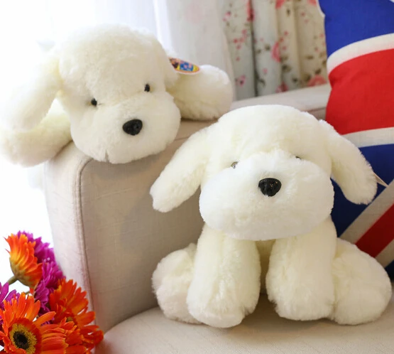 white dog doll