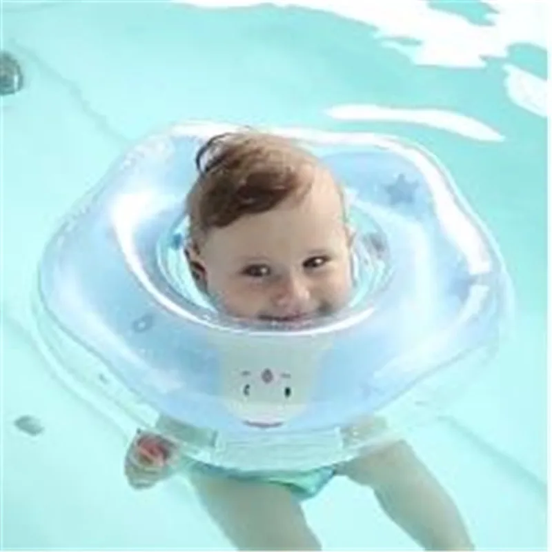 Детские плавательный круг для шеи плавание ming Новорожденный ребенок нашейный плавательный круг с насосом подарок матрас Мультфильм круг для плавания в бассейне для 0-24month Baby