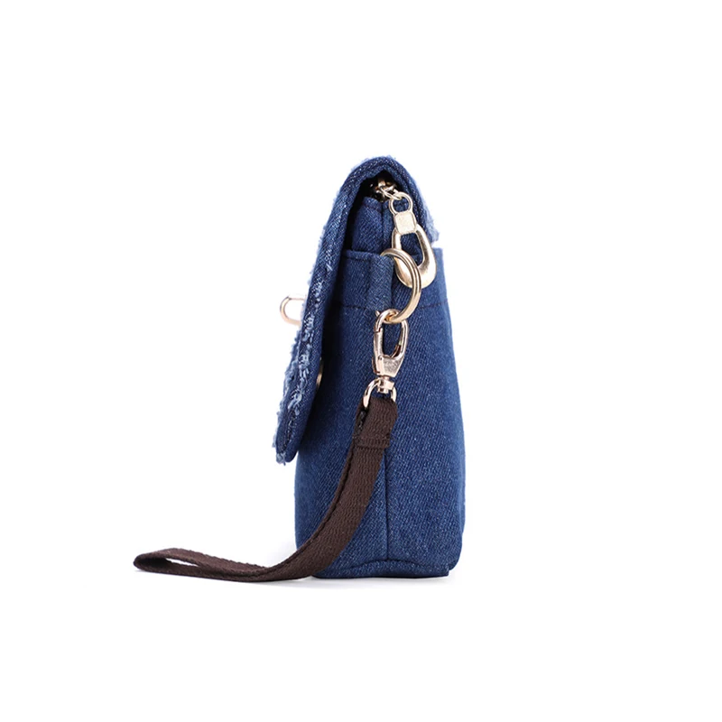حقيبة يد فاخرة حقائب النساء مصمم صغيرة رفرف الدنيم حفرة Crossbody حقيبة للنساء التسوق عارضة حقيبة كتف Sac 2019
