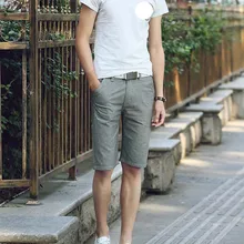 Лето Новое поступление льняные мужские короткие штаны большого размера удобные дышащие свободно модные