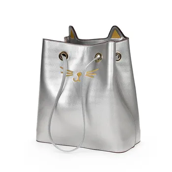 

Fashion Korean Women Shoulder Bag PU Leather Cute Cat Ears Handbag Lady Girls Casual Crossbody Messenger Bags Gifts AB@W3