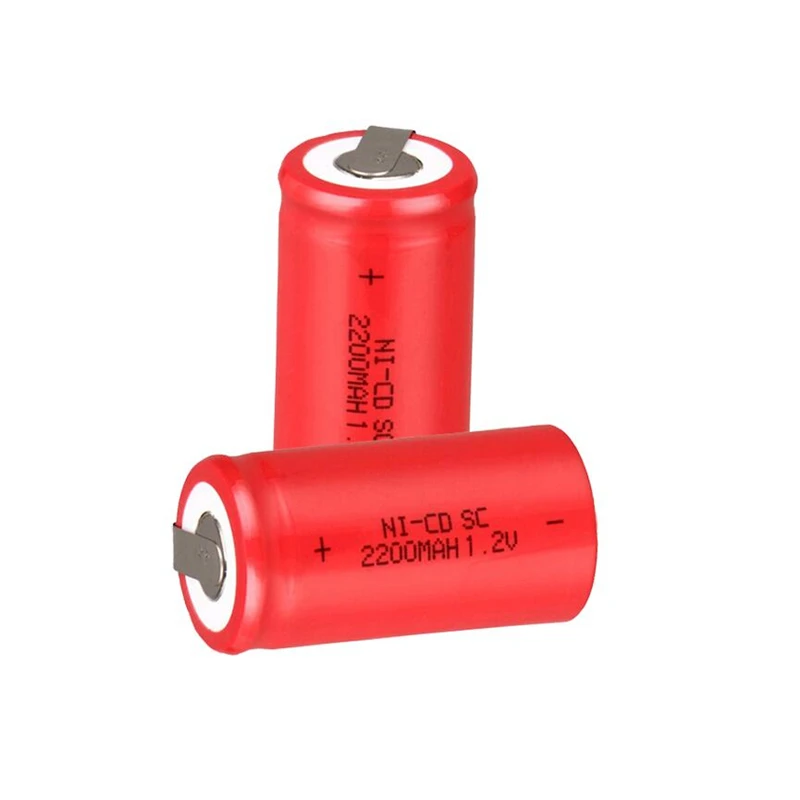 Nightkonic Original 6 Pieces/lot SC battery 2200mAh rechargeable subc battery replacement 1.2 v