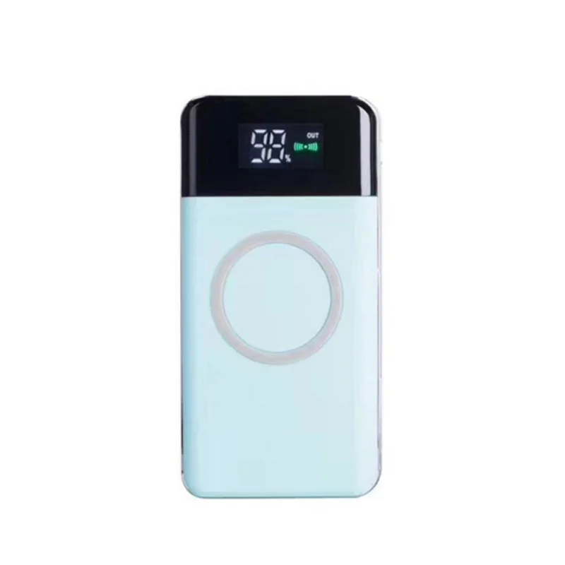 Qi беспроводной 20000mAh внешний аккумулятор 2USB светодиодный CLD Портативный быстрое зарядное устройство Внешний аккумулятор для iPhone Android - Тип штекера: L