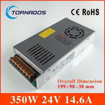 

RS-350-24 Small size LED switching power supply 24V 14.6A 350W Small volume LED light strip Display free shipping