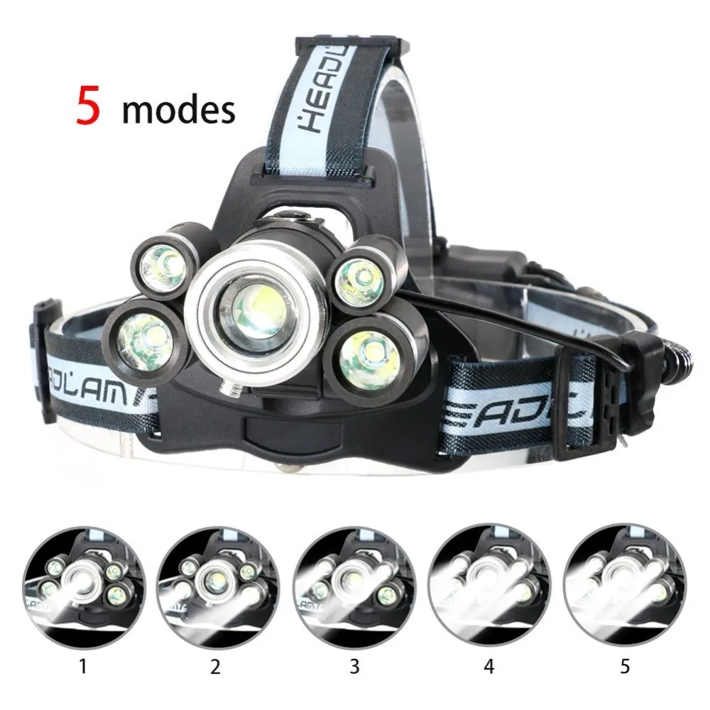 UltraFire LED Headlamp Rechargeable With 18650 Li ion Batteries