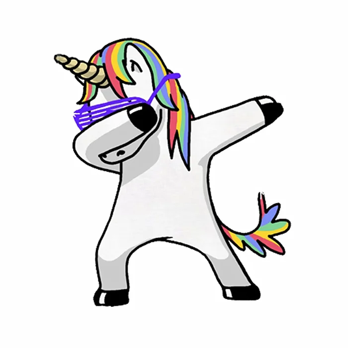 Car Stickers Unicorn Colt Dab Dance Funny Creative Decals For Tail Laptop Tablet  Reflective Auto Tuning Styling 14x12cm D10