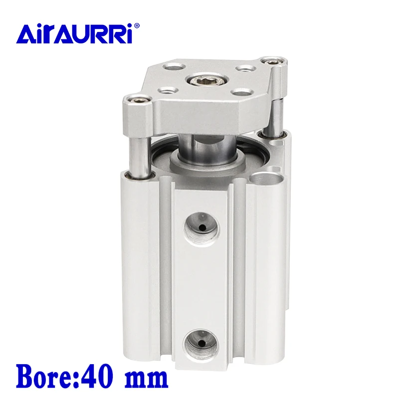 

Smc type air cylinder CQMB/CDQMB bore 40mm double acting compact rod guide pneumatic ram cylinder stroke 5/10/15/20/25/30mm