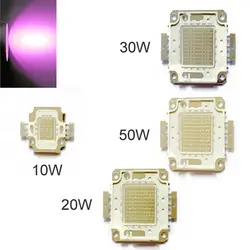 1/10 шт. Ультрафиолетовый светодиодный чип аквариум мощностью 10 Вт, 20 Вт, 30 Вт, 50 Вт фиолетовый полный 390-395nm ультрафиолетовый свет бисера COB