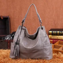 Красивые женские сумки из натуральной коровьей кожи с кисточками; повседневные сумки через плечо; элегантные сумки из натуральной кожи в стиле пэчворк