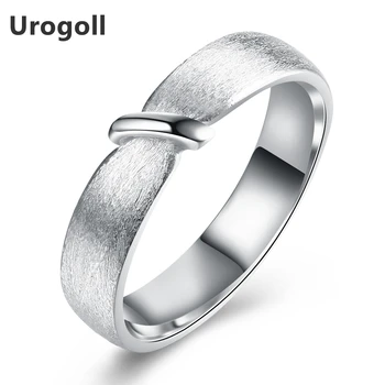 

Hot Sale Fashion Simple Matte Surface Ring 3 Color 925 Sterling Silver Rings Fine Jewelry for Women Gift