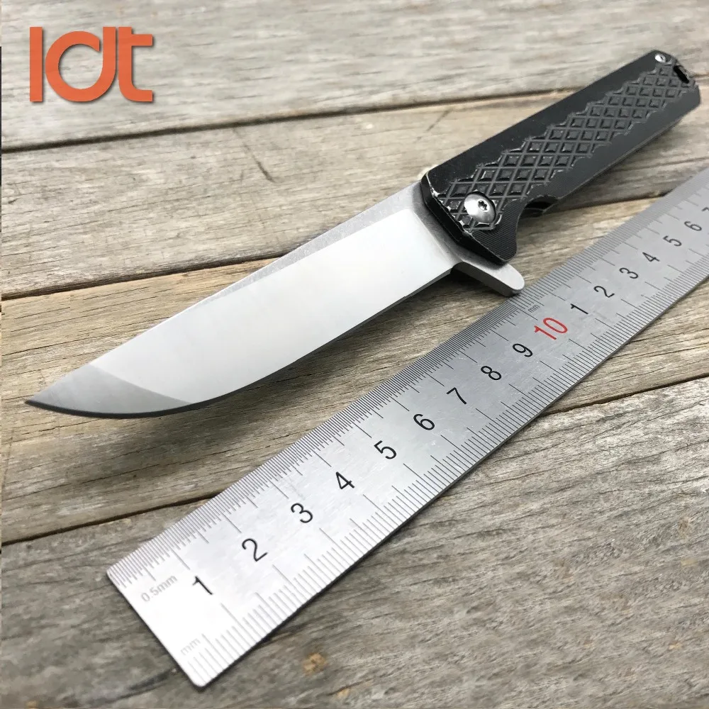 Дешевый LDT Twosun складной Ножи Танто D2 лезвие Titanium TC4 ручка шарик подшипника тактического ножи кемпинг выживания охоты Ножи EDC инструмент