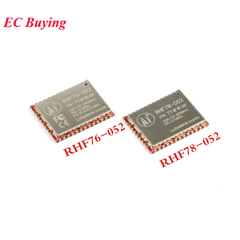 

SX1276 SX1278 LoRa Module RHF76-052 RHF78-052 LoRaWAN Node Module Integrated STM32 Low Power Long Distance 433 470 868 915MHZ