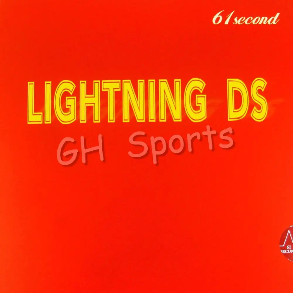 

Free Shipping, 61second Lightning DS (NON-TACKY) Black Pips-in Table Tennis Rubber With Sponge for Ping Pong Racket