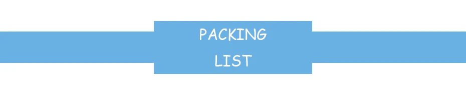 0packing list
