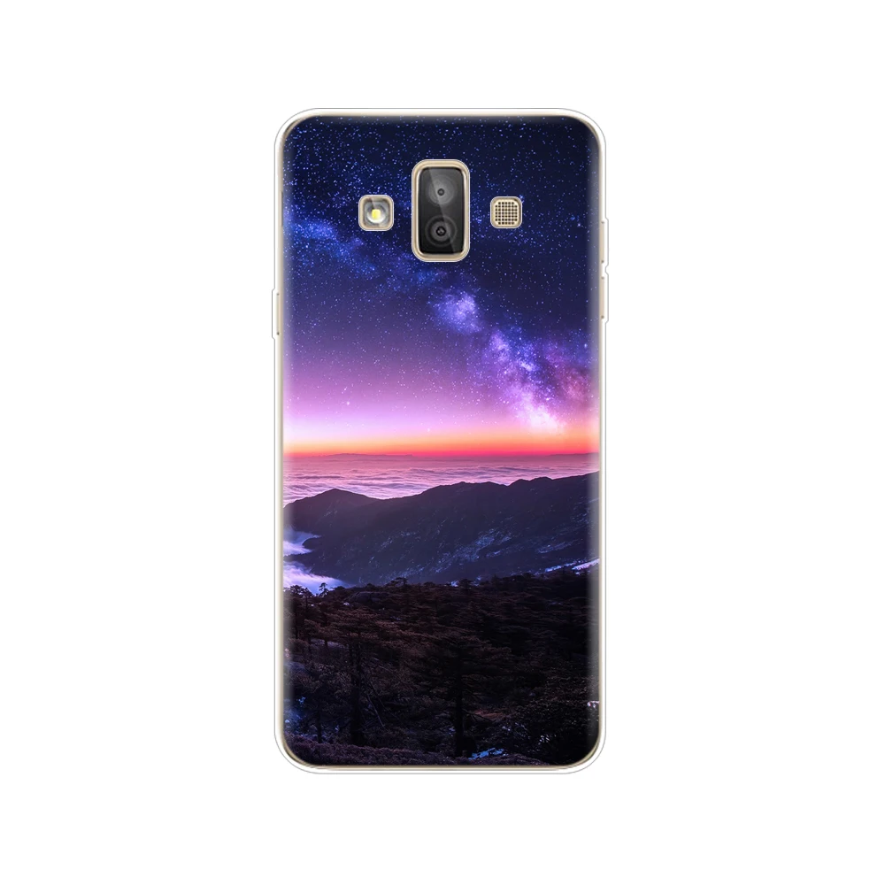 Чехол для Samsung Galaxy J7 Duo 2018 силиконовый милый чехол из ТПУ задняя крышка DUO SM J720F J720