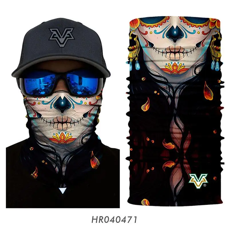 Ветрозащитная велосипедная маска для шеи с 3d-изображением яда, теплая маска для шеи на половину лица, зимняя спортивная велосипедная бандана Deadpool, Аксессуары для велосипеда - Цвет: HR040471
