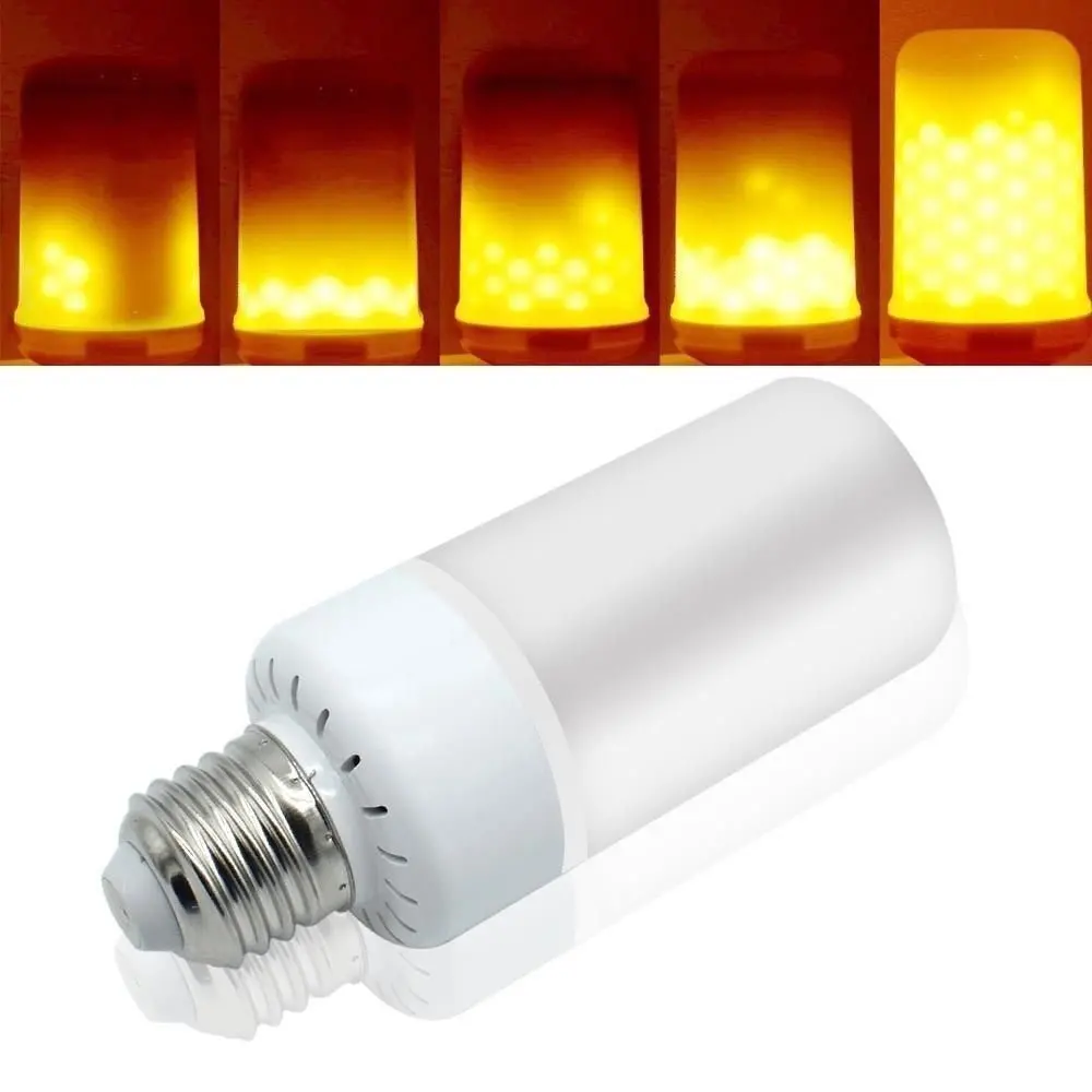2017 Новый E27 E14 B22 LED пламени Лампы для мотоциклов светодиодный световой эффект 85 ~ 265