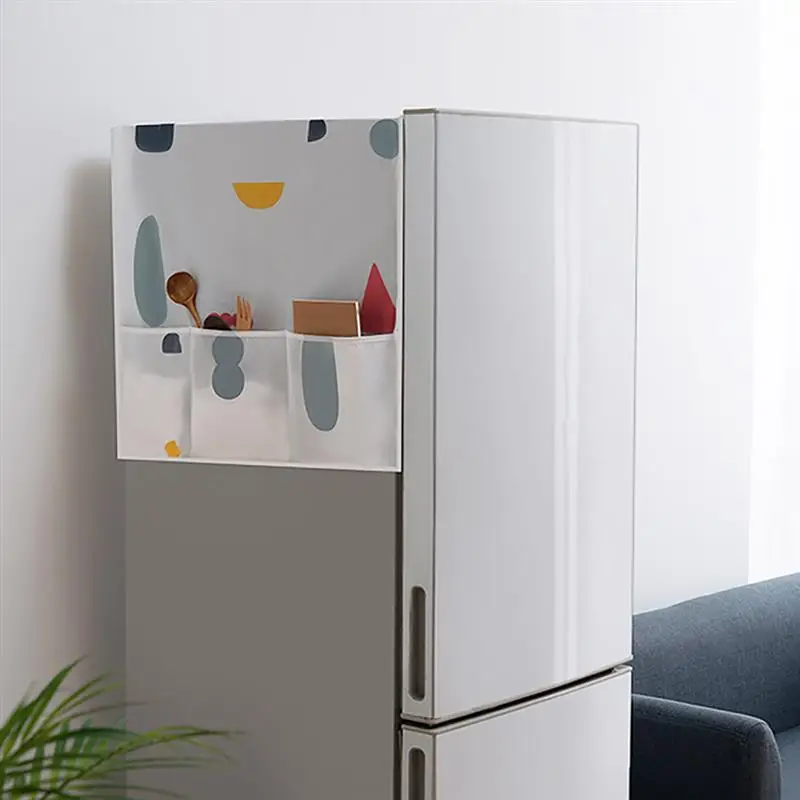 

Household Refrigerator Dust Cover Muti-Functional Fridge Proof Pouch Organizer Storage Bags Kitchen Accessories Supplies