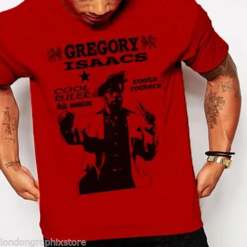 

Reggae, T Shirt, Gregory Isaacs, Dancehall, Rasta, Yellowman, King Tubby, T Shirt Mens 2019 New Shirts Printing Cool T Shirts